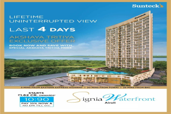 Book now & save with special akshya tritiya price at Sunteck Signia Waterfront in Mumbai